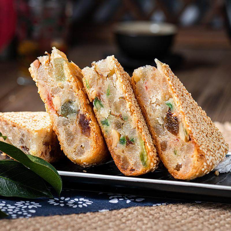 正宗桥墩镇大月饼温州特产鲜肉蛋黄肉松老式五仁手工芝麻网