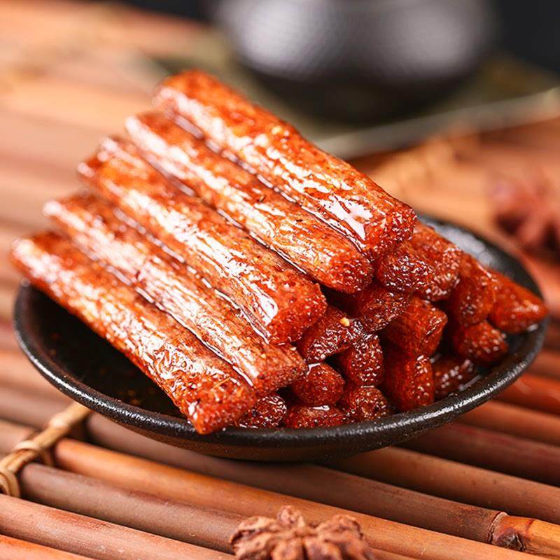 正宗素火爆鸡筋辣条辣棒校