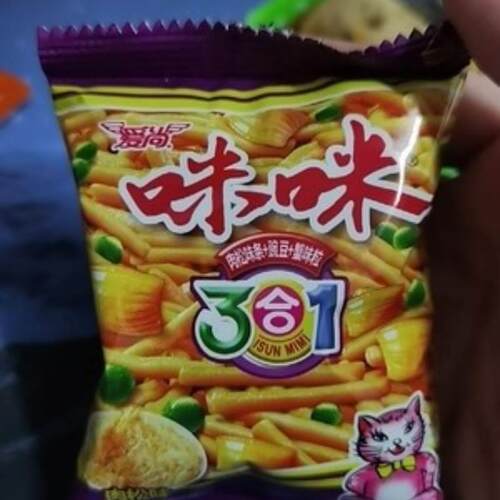 新货爱虾条蟹味粒青豆三合