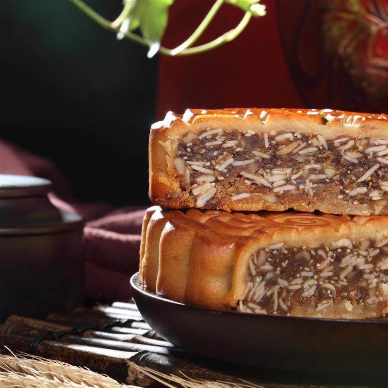 正宗广式大月饼火腿伍仁金腿五仁叉烧咸蛋黄莲蓉正宗广西大月饼中