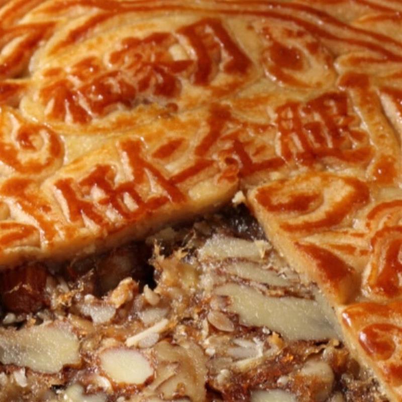 2斤广式叉烧金腿单个装礼盒装送礼品火腿伍仁皮薄大月饼