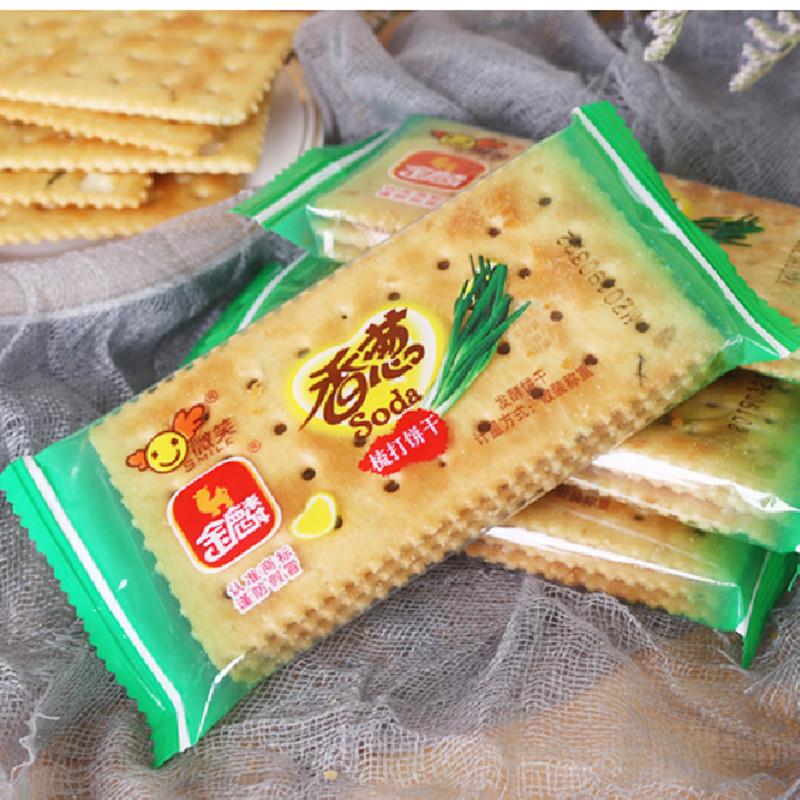 新货香葱饼干咸味梳打散装