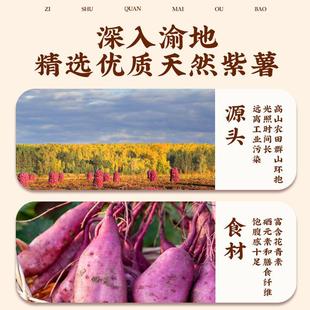 正宗欧包全麦面包无糖精无油代餐饱腹食品早餐紫薯夹心带馅减低0