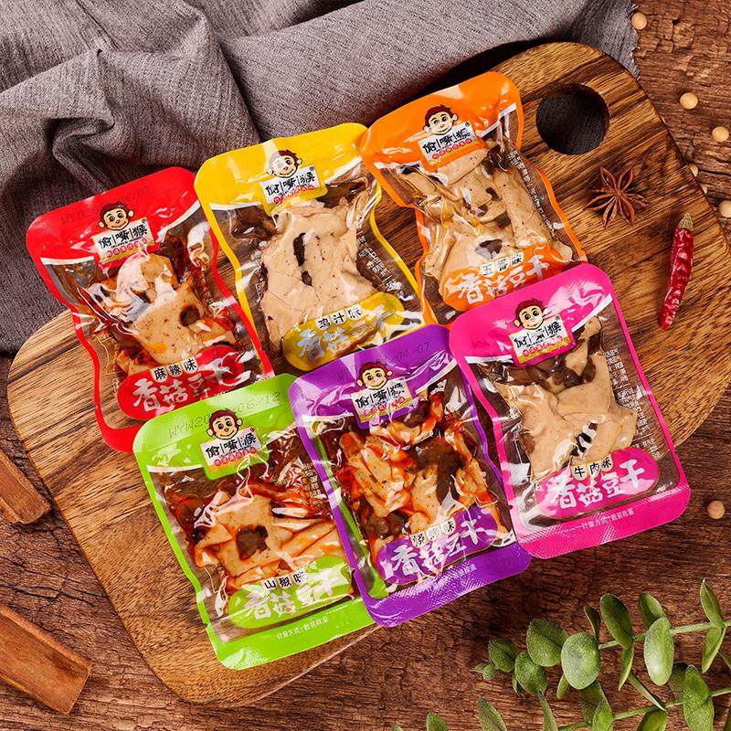 正宗重庆香菇豆干散装休闲麻辣香辣五香零食小吃小包装豆腐干食品