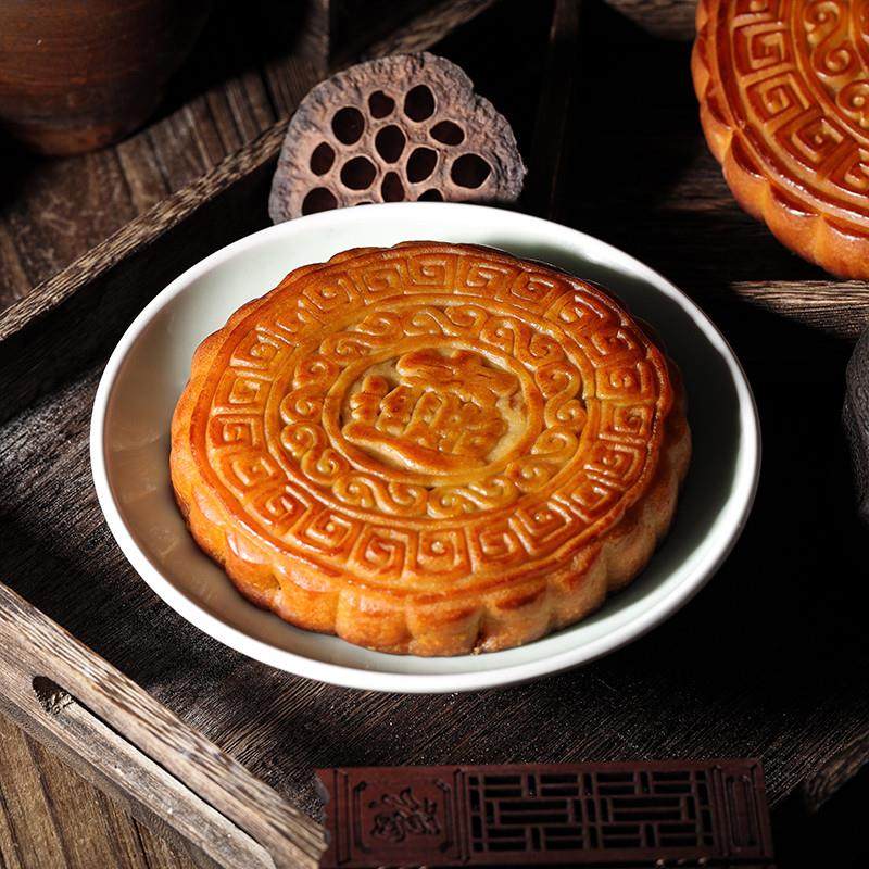 正宗中秋节广式月饼五仁叉烧蛋黄莲蓉月饼老式大月饼五仁金火腿礼