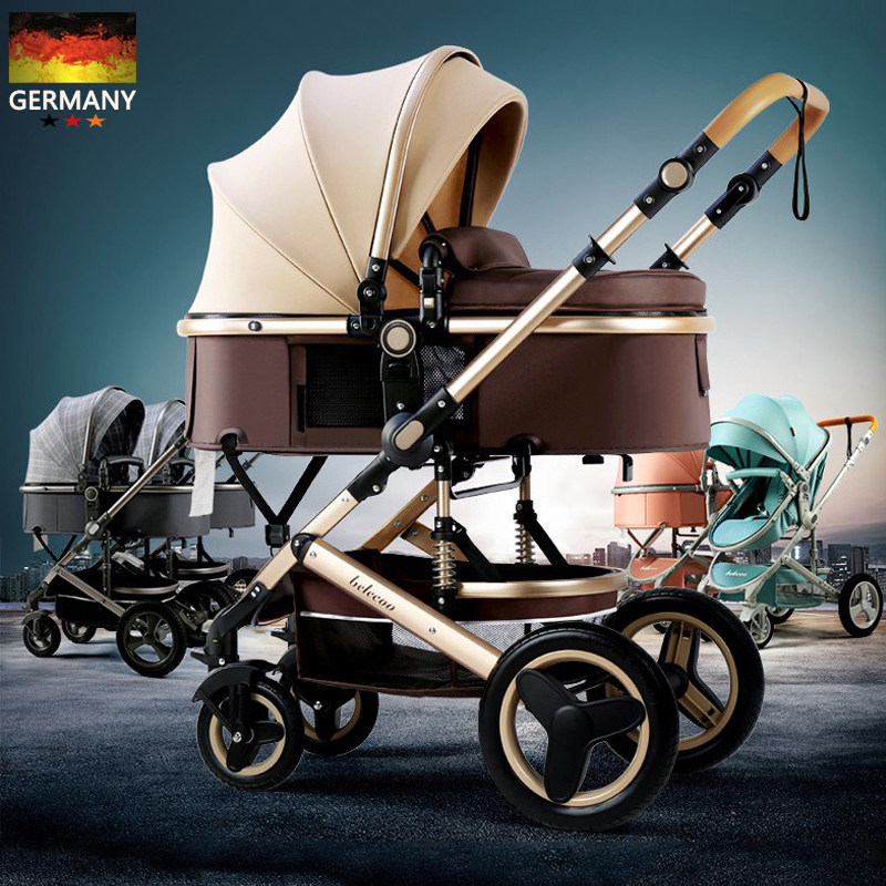 婴儿推车可坐可躺轻便双向高景观