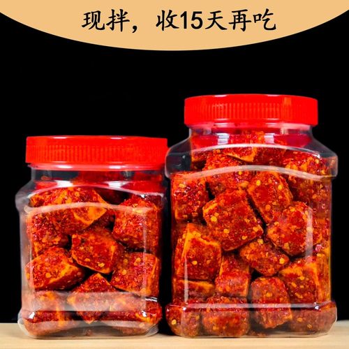 湖南风味纯手工现拌霉豆腐香辣