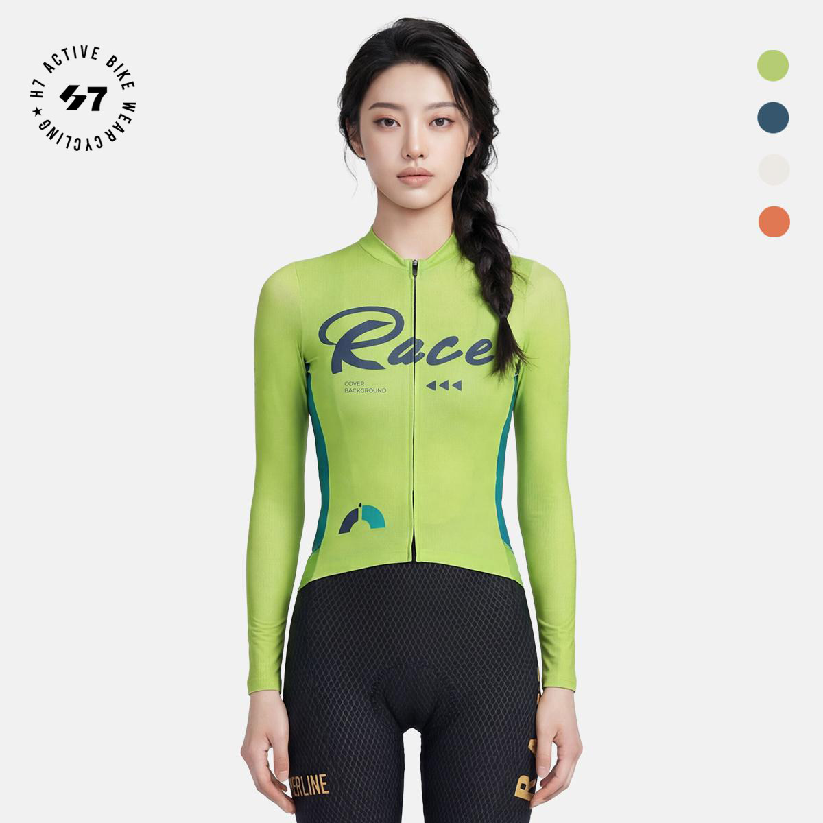 「早春新品-拾光男女款」春秋长袖公路骑行服速干透气网轻薄防晒