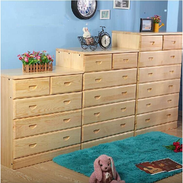 松木斗柜 实木五六七斗橱 卧室储物柜 化妆间收纳柜 书房抽屉柜