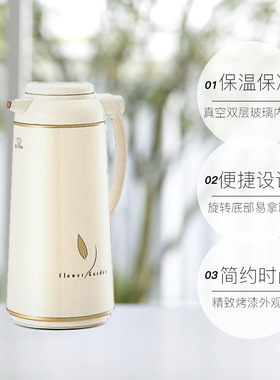 日本象印双层玻璃内胆保温壶1850ml不锈钢家用暖壶大容量AFFB19