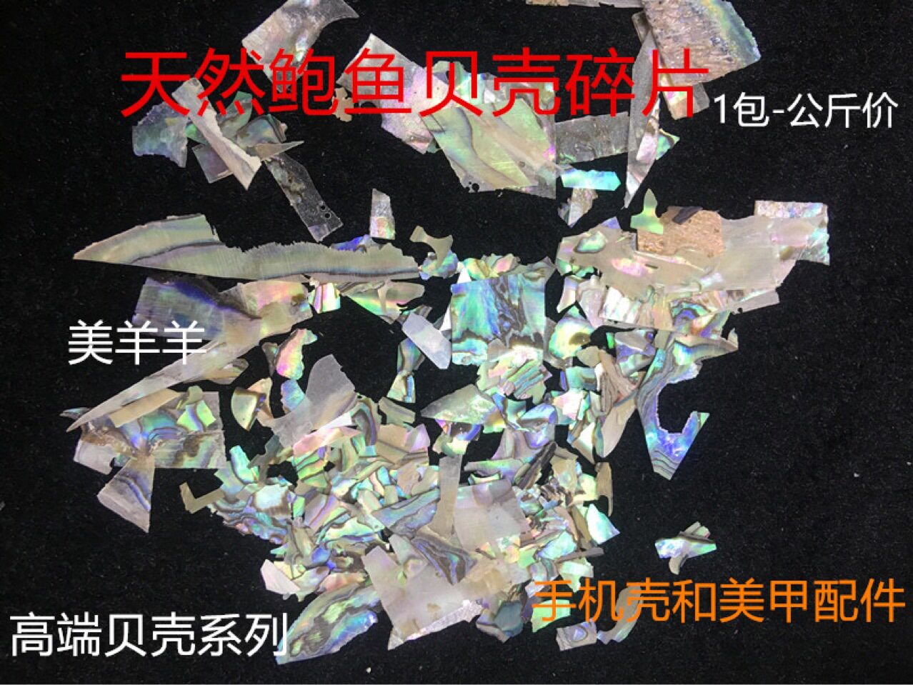 厂家直销贝壳碎片鲍鱼贝壳美甲碎片日本美甲贴片贝壳大片网红美甲