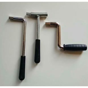 活动隔断配件T两用搞手摇把隔墙10毫米四方扳手移动屏风钥匙配件