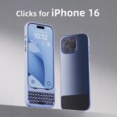 正品 max手机保护壳键盘手机壳兼容MagSafe技术黑莓手感实体键盘 clicks适用于iPhone16pro