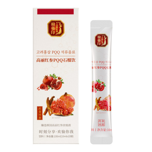 韩参印高丽红参PQQ石榴饮