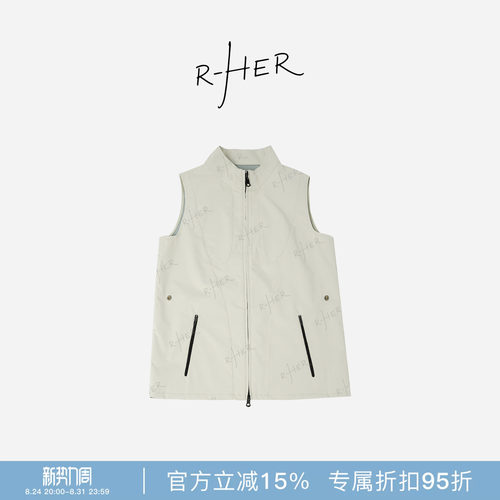 轻奢机能透气修身立领拉链马甲