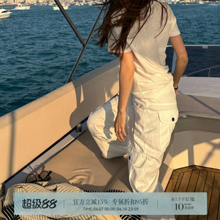 日常 工装 HER K2379 户外百搭工装 直筒休闲裤 春夏纯色潮流时尚