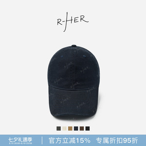 RHER STUDIO “美式焦糖”夏季简约显脸小软顶遮阳棒球鸭舌帽O718