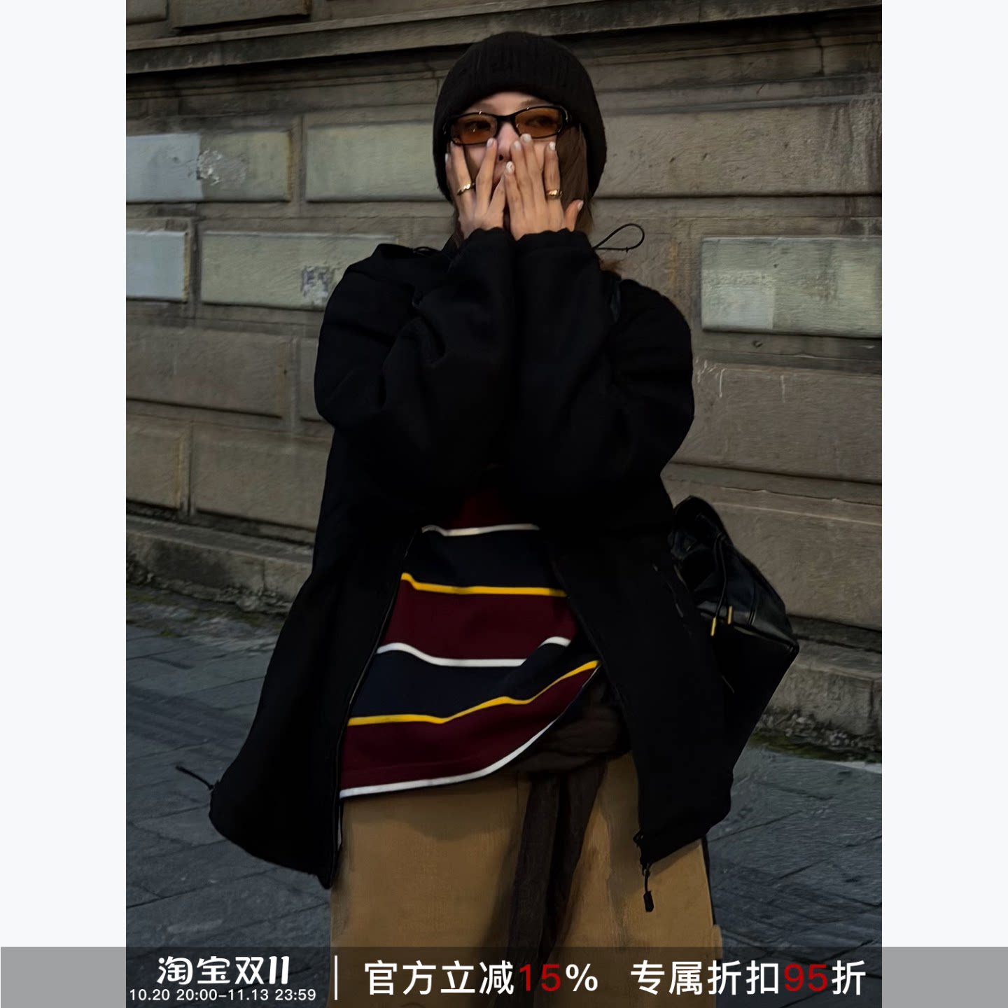 RHERSTUDIO冬季连帽保暖棉服