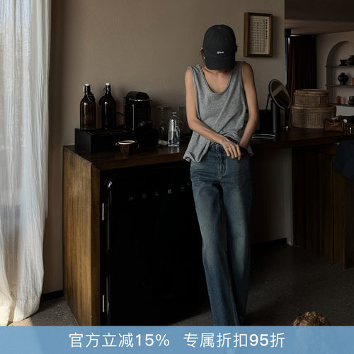 R-HER法式通勤纯棉修身吊带背心