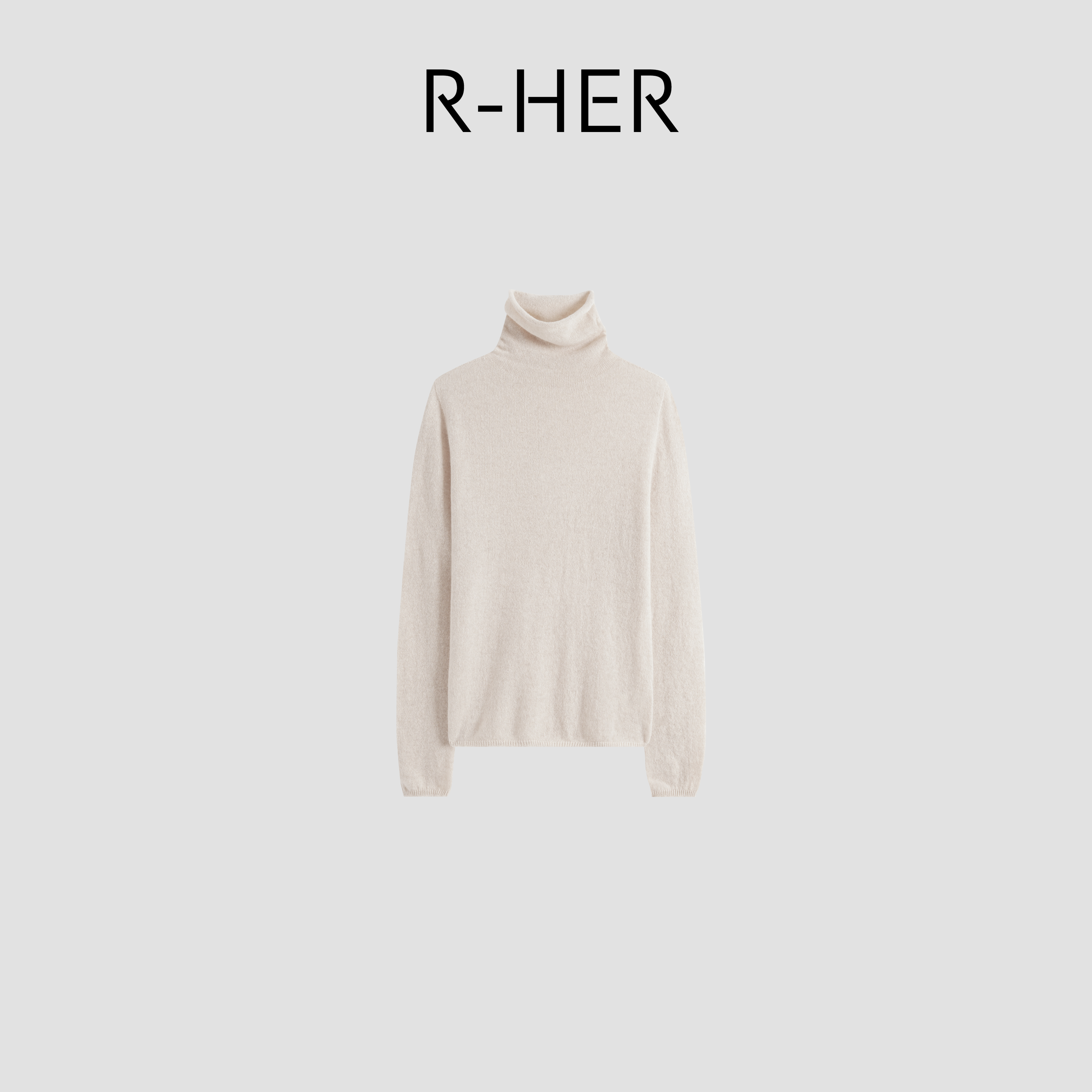 R-HER【高领内搭】山羊绒衫极简针织套头高领内搭打底衫RW50TMR03