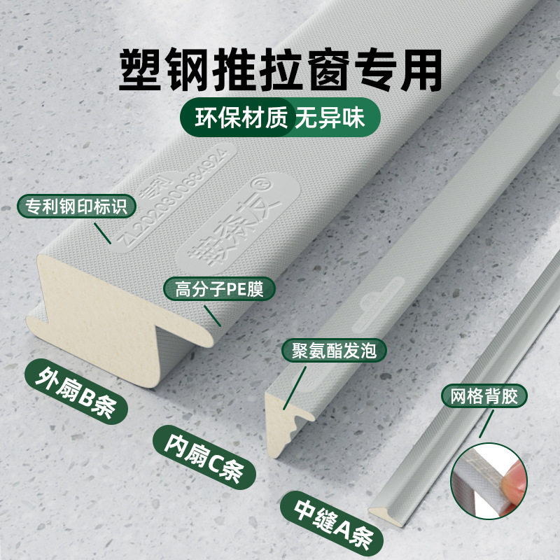 鞍森友 推拉窗密封条窗户密封胶条窗户缝隙塞条塑钢窗漏风条 批发