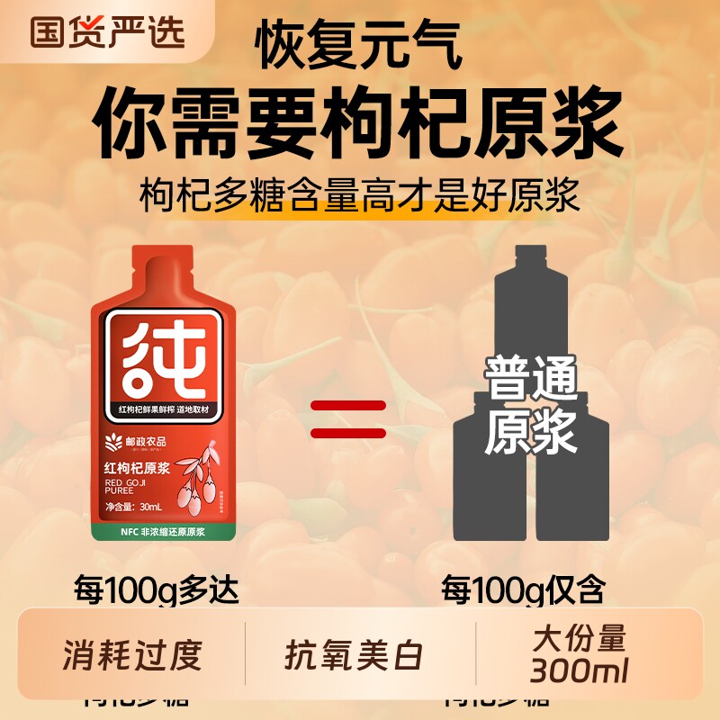邮政枸杞原浆男肾补精抗氧美白图片