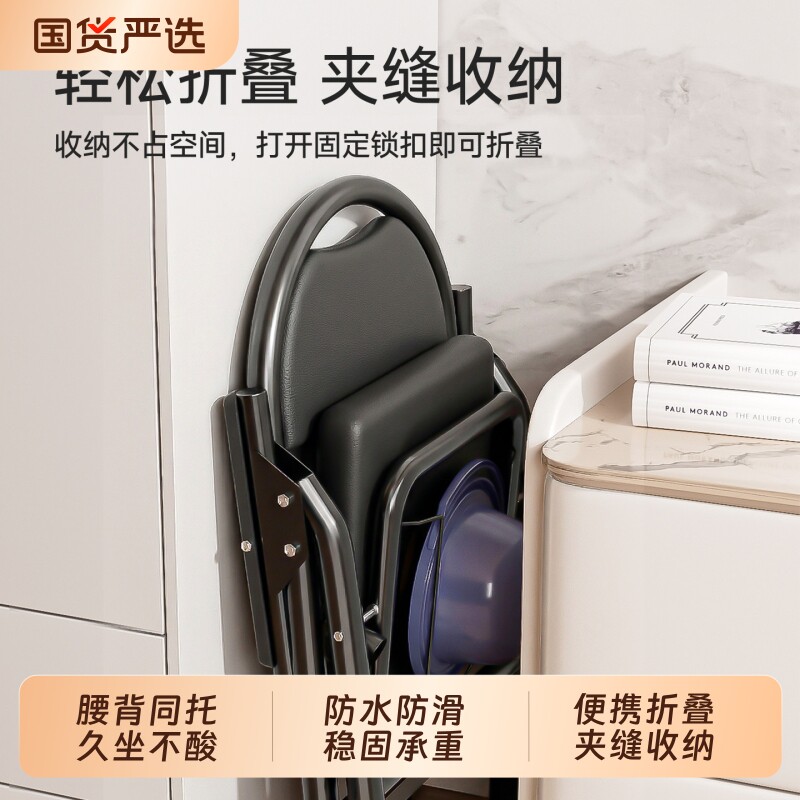 老人孕妇坐便椅可折叠移动厕所凳图片