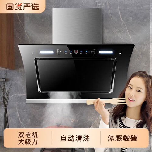 长城油烟机双电机大吸力抽油烟机家用厨房出租房侧吸式吸油烟机