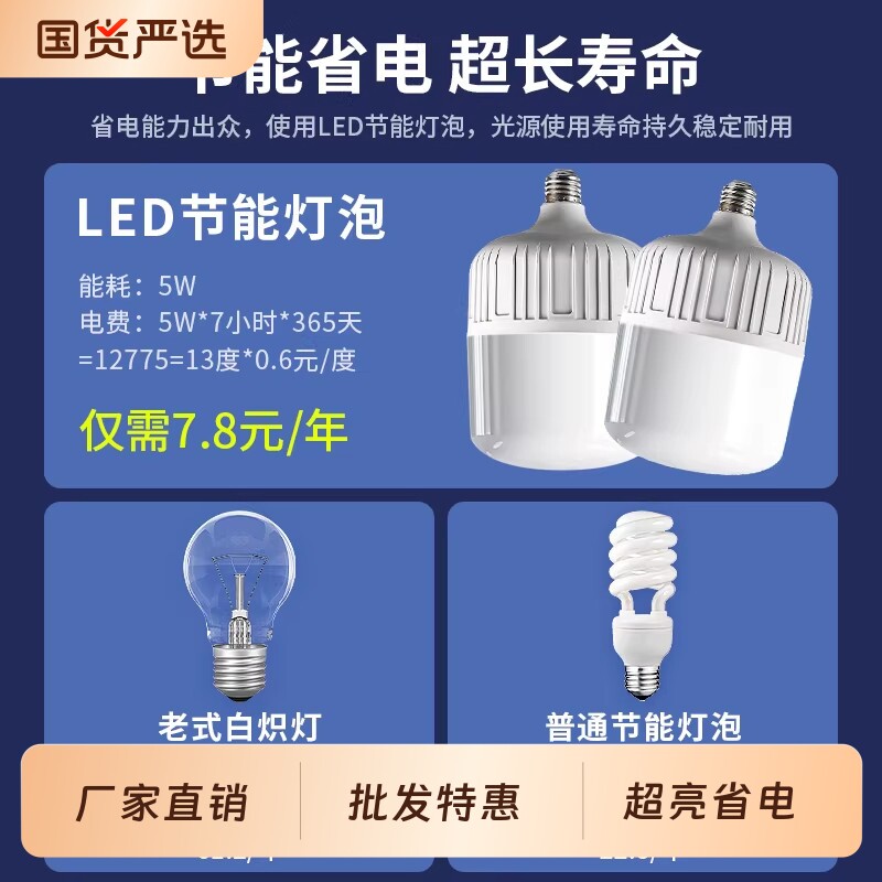 【批发特惠价】超亮节能省电灯泡图片