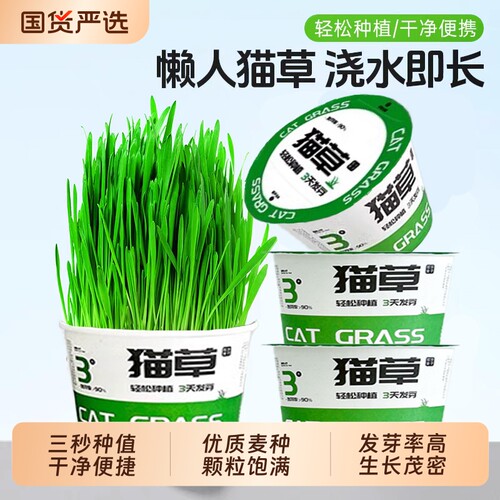 【懒人泡面猫草】温和排毛