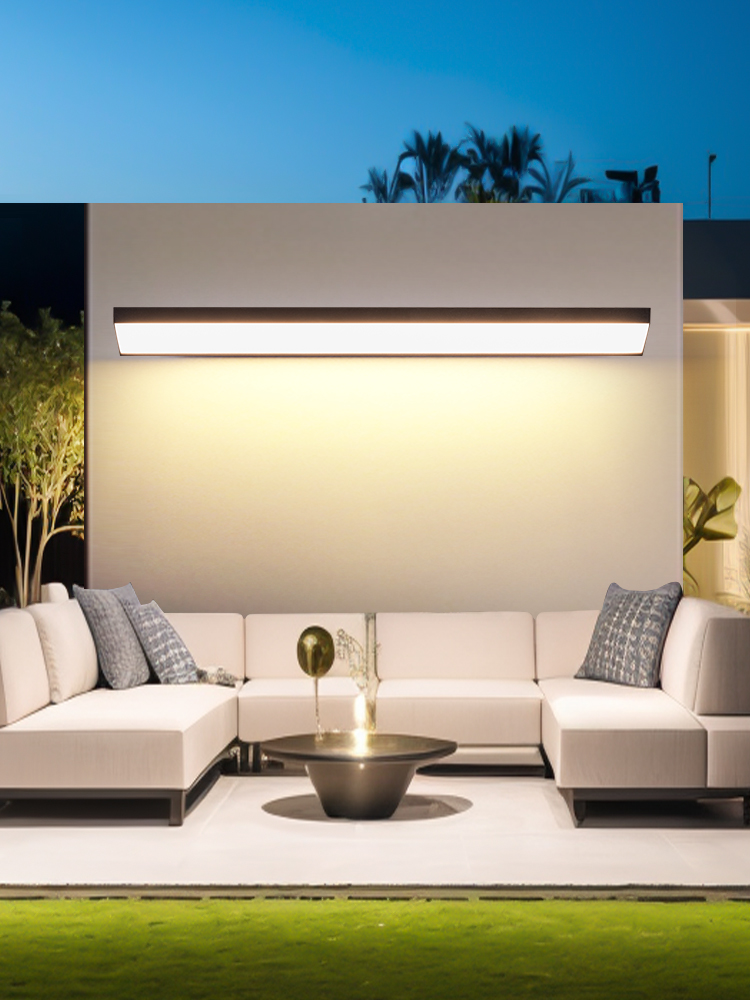 新款户外太阳能免布线庭院花园别墅围墙壁灯防水超亮室外感应照明