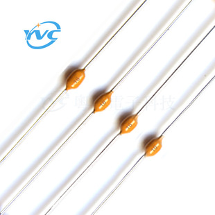 工厂卧式独石电容101K 50VX7R 100PF10%轴向卧式积层电容器P52