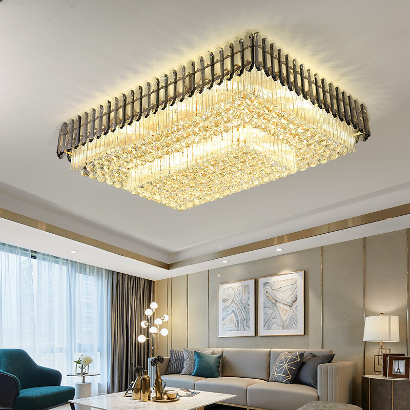 后现代轻奢水晶客厅灯简约现代大气卧室餐厅吸顶灯2021年新款灯具