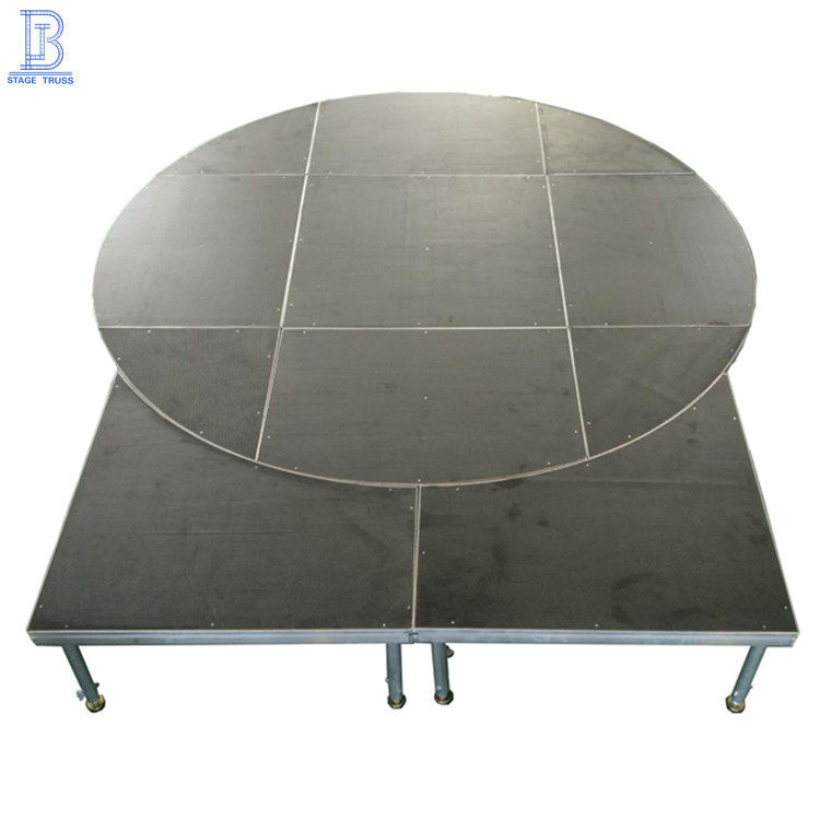 厂家直销铝合金活动舞台升降快装舞台圆形婚庆舞台异型舞台舞台架