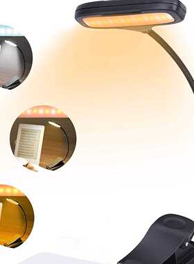 台灯led护眼创意阅读灯卧室学生夹子学习小台灯type c充电400毫安