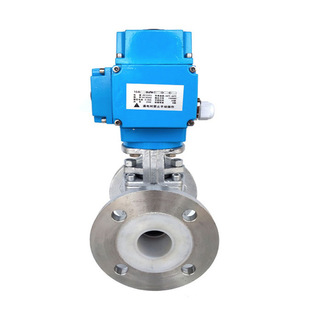 艾普森Q941F46电动铸钢衬四氟球阀 DN150电动衬氟法兰球阀