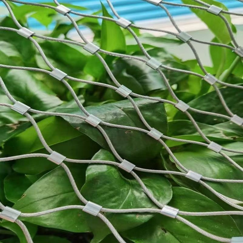 304不锈钢绳网楼梯防坠落高空抛物安全网钢丝绳防护网植物攀爬网