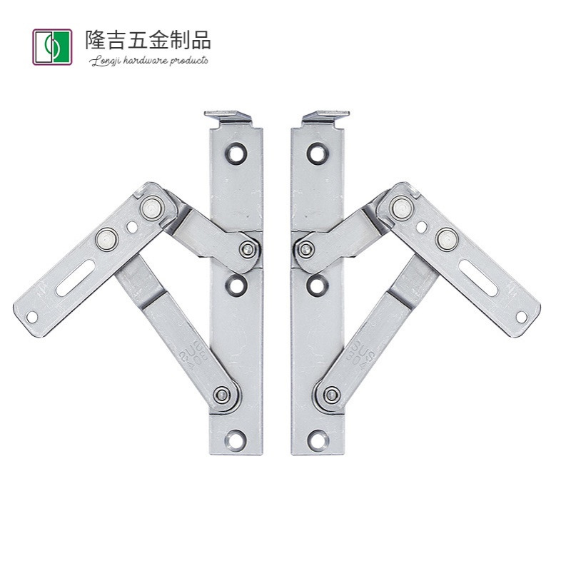 平开框欧槽中空护栏窗不锈钢90度隐形纱窗铰链平开厂家批发