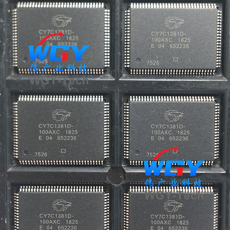 全新热卖 CY7C1381D-100AXC LQFP100 存储器 IC 深圳现货