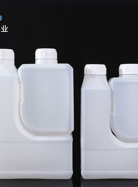加厚2L+1L双口塑料瓶农业瓶子1200ml+600ml大透明PE模内贴瓶化工