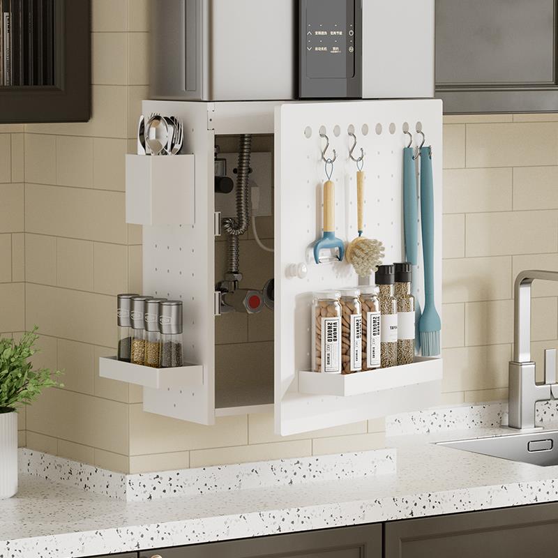 厨房燃气热水器管道遮挡装饰罩壁挂炉天然气管道燃气表箱美化装饰