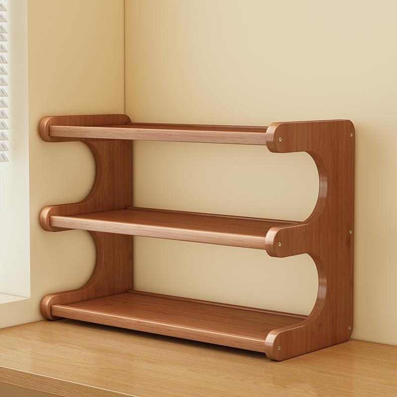 桌面杯子置物架办公室桌上整理餐桌台面多层水杯小型摆放架子