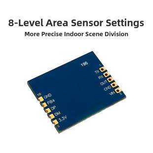 海凌科24G人体感应雷达模块LD2401智能感应开关雷达BLE蓝牙二合一