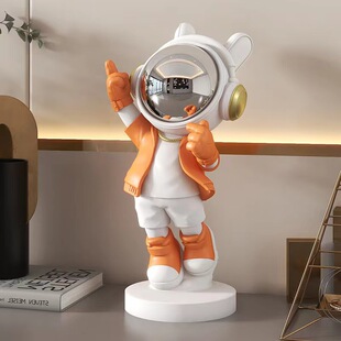 饰品 创意太空比心宇航员桌面摆件电视柜酒柜玄关家居乔迁送礼装