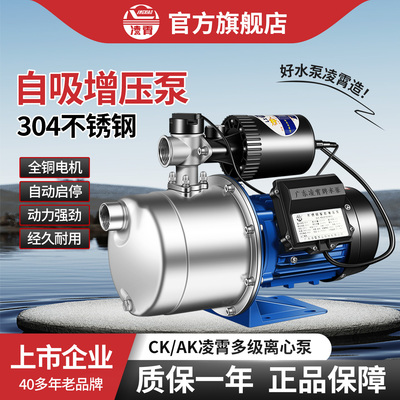 凌霄智能全自动不锈钢增压泵220V