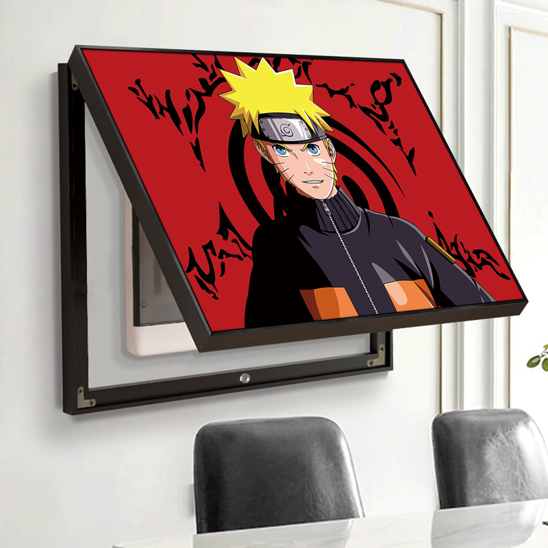 火影忍者电表箱遮挡免打孔挂画