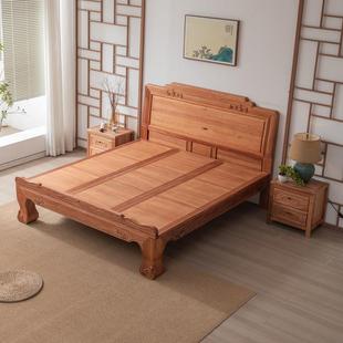 红木热蜡全实木床金红木原木风格彷古明清古典1.8米加厚榫卯结构