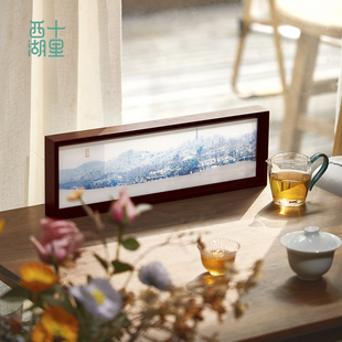 十里西湖杭州文创断桥流沙桌屏桌面摆件国风伴手礼特色纪念品礼物