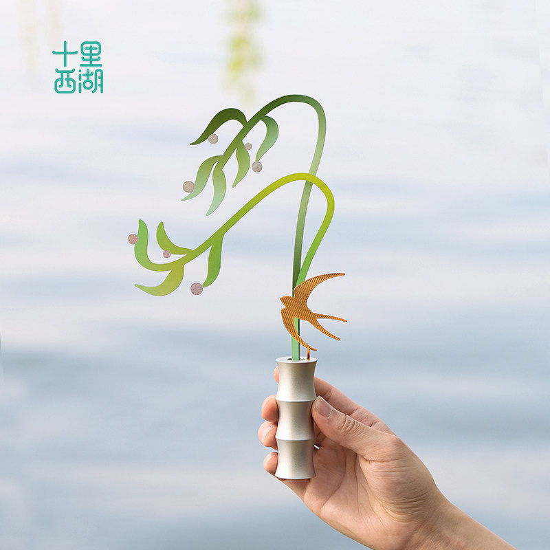 十里西湖 杭州文创苏堤春柳香薰桌面摆件新中式国风居家乔迁礼物