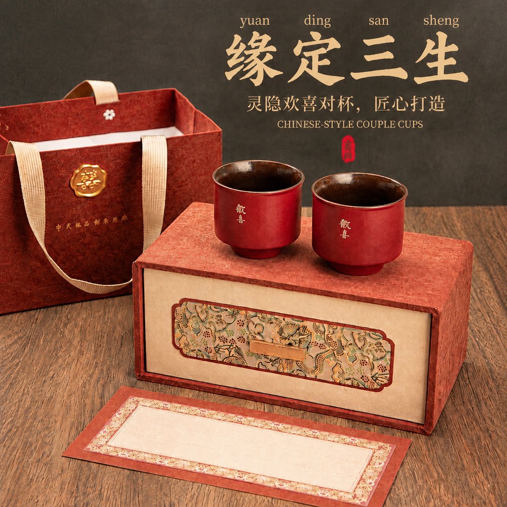 【灵隐送福】杭州文创新婚礼对杯